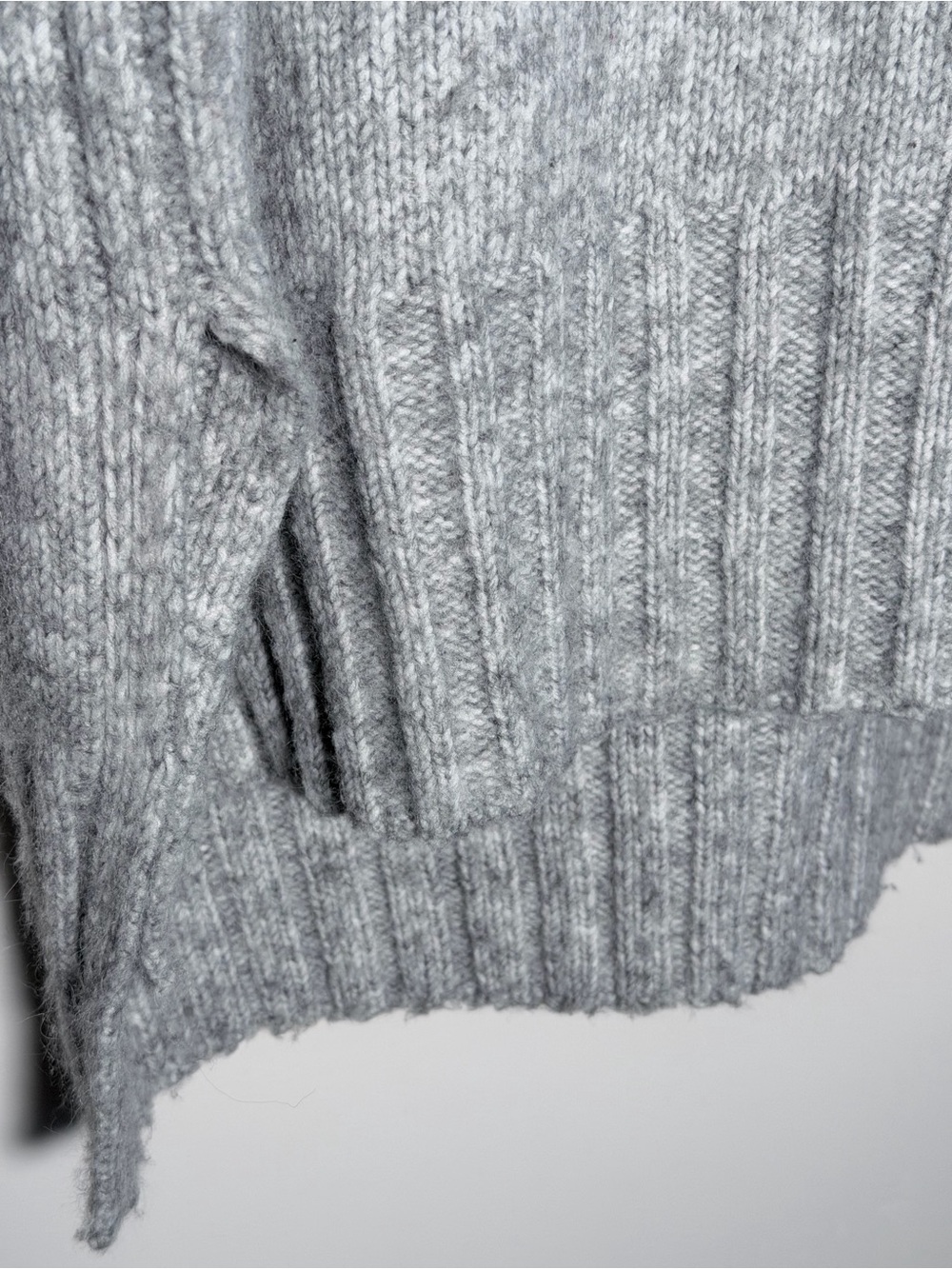 Pink Rose Light Gray Turtleneck Sweater - Picture 2 of 9